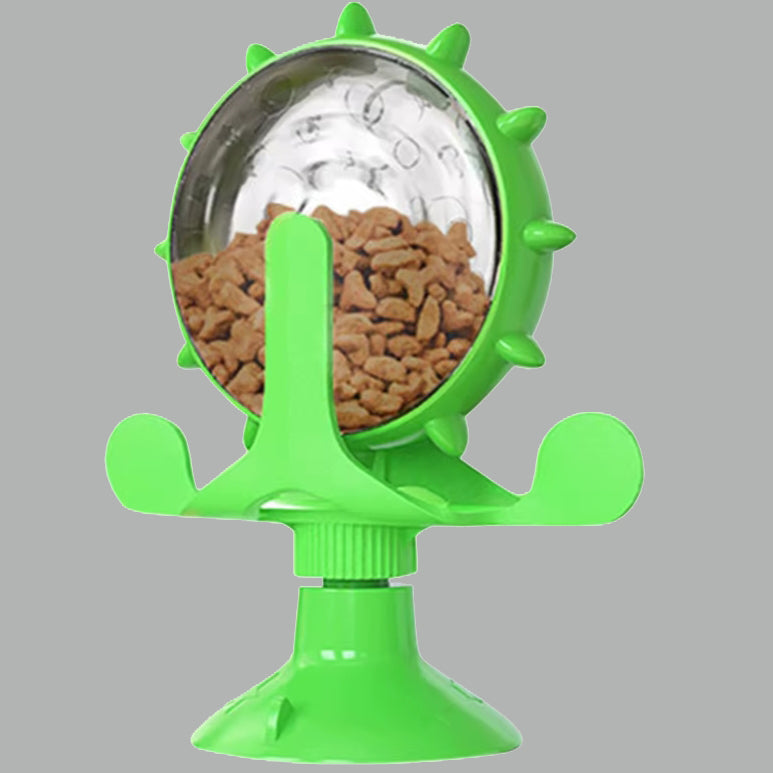 PAWSUPREMACY - 360 Degree Rotating Treat Feeder Fun IQ Puzzle Toy for Cats and Small Dogs