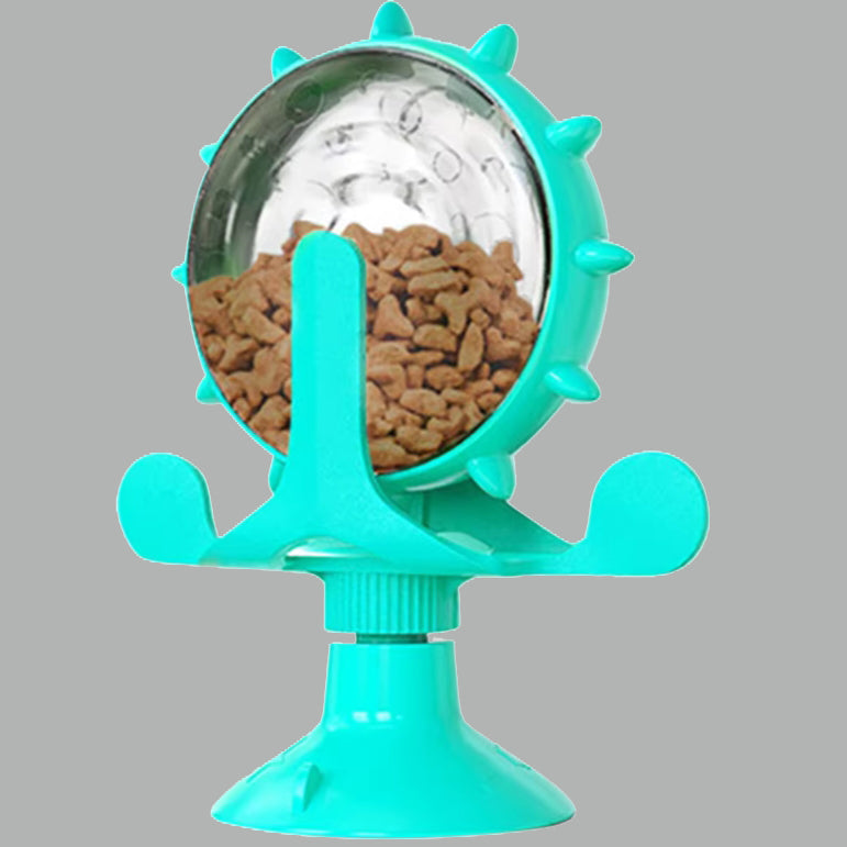 PAWSUPREMACY - 360 Degree Rotating Treat Feeder Fun IQ Puzzle Toy for Cats and Small Dogs
