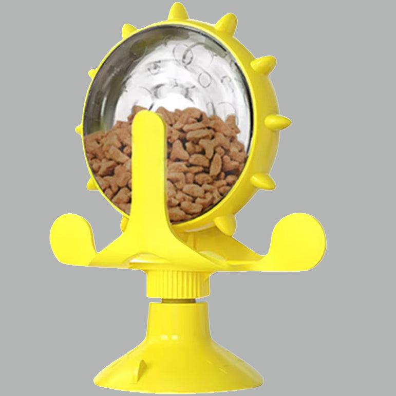 PAWSUPREMACY - 360 Degree Rotating Treat Feeder Fun IQ Puzzle Toy for Cats and Small Dogs