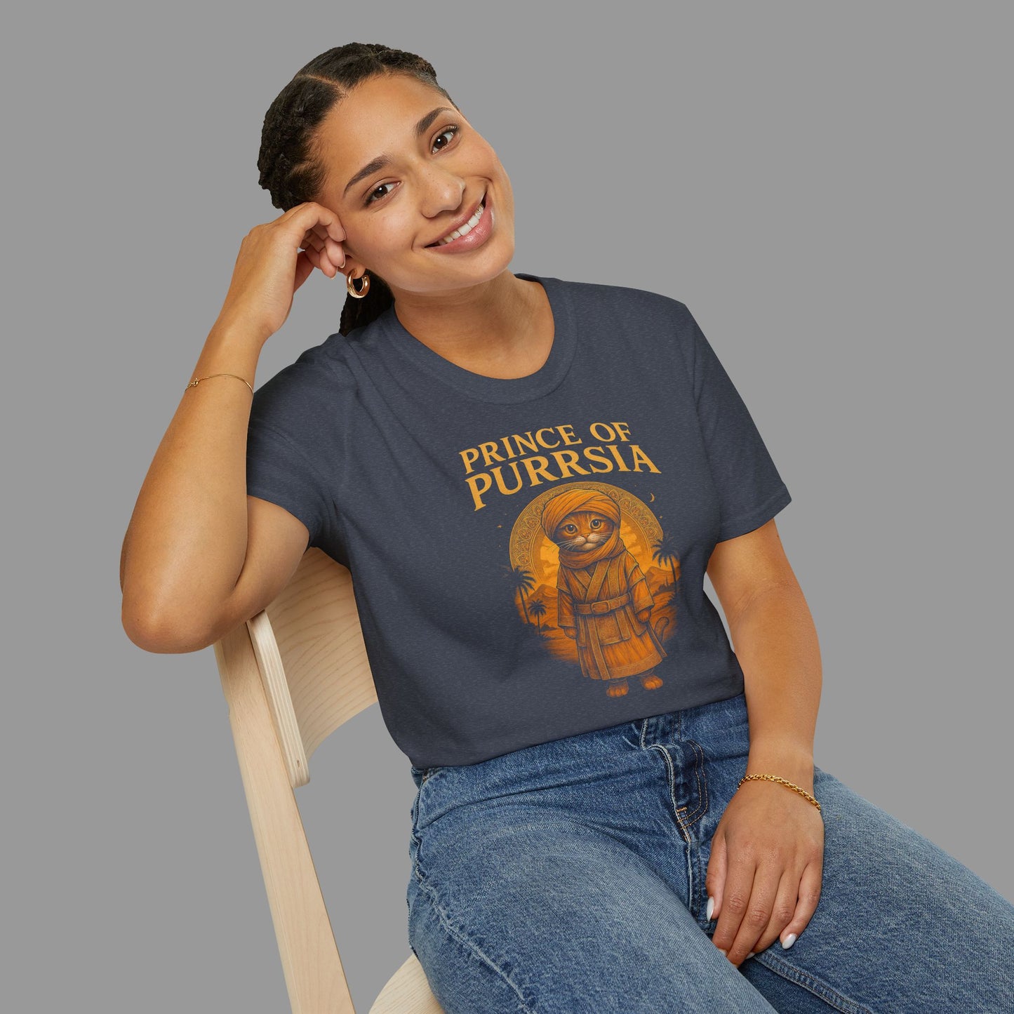 PAWSUPREMACY - Prince of Purrsia T-Shirt for Cat Lovers Humorous Cat Design Pet Lover Gift