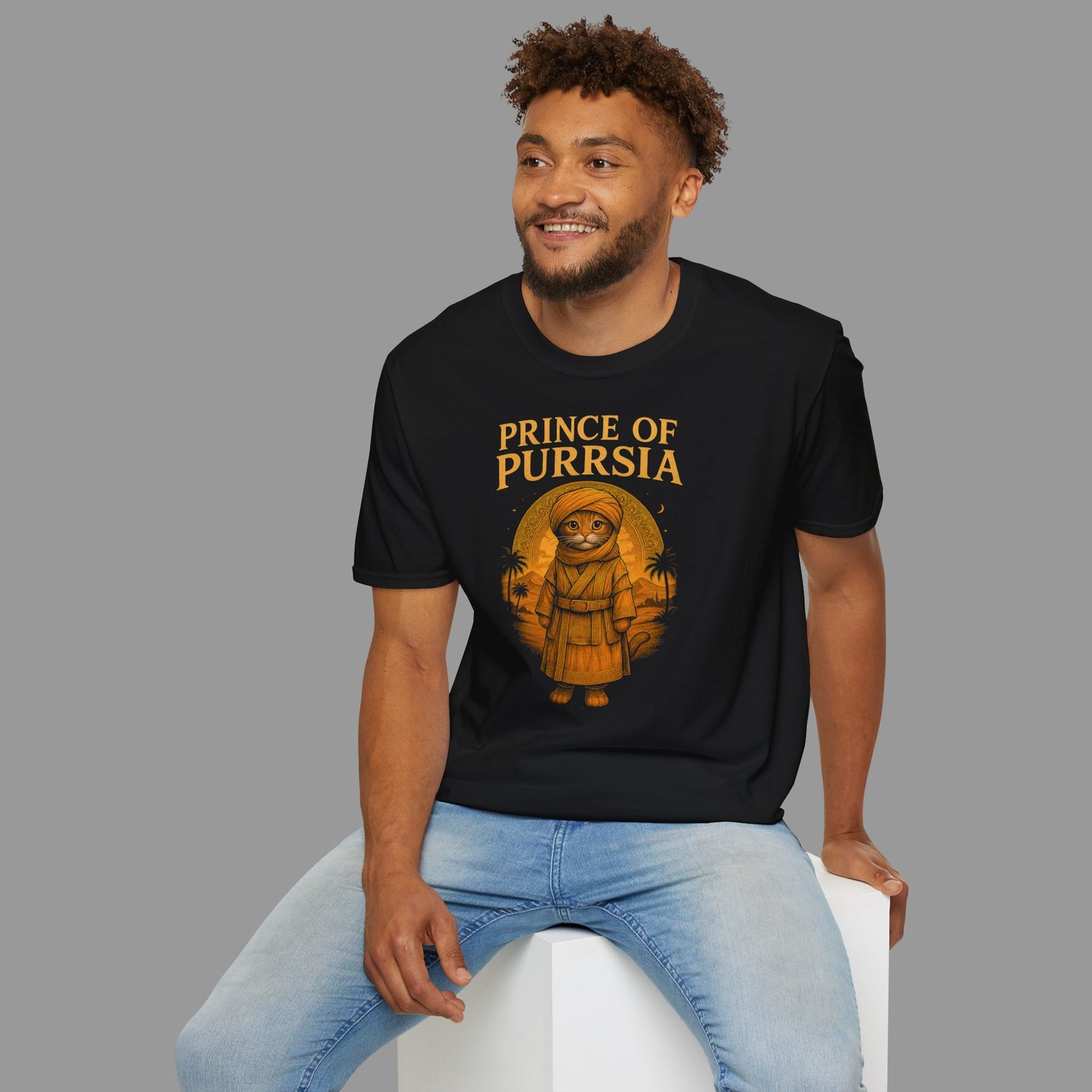 PAWSUPREMACY - Prince of Purrsia T-Shirt for Cat Lovers Humorous Cat Design Pet Lover Gift